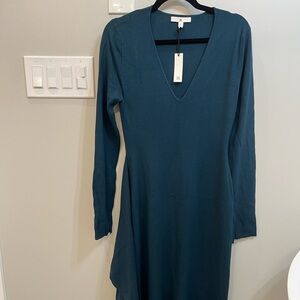 Banana Republic Blue Wrap Sheath Dress, NWT, Size S